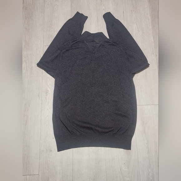 Tommy Hilfiger Men's Charcoal Half-Zip Sweater - Picture 2 of 8
